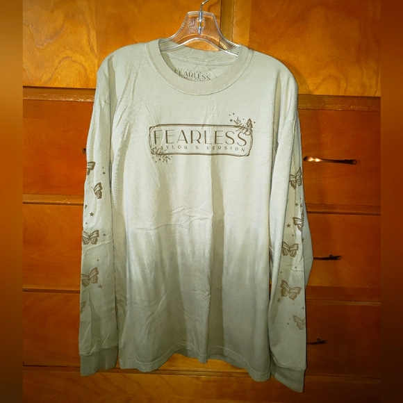 Taylor Swift Tops - Taylor Swift Official Merch. Fearless Taylor's Version Dip Dye Long Sleeve Shirt